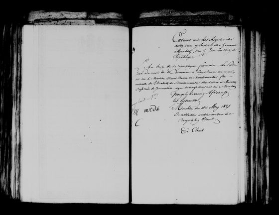 Extrait naissance Maria Theresia DE BAERDEMAECKER, annexes 1827 — 28 octobre 1804